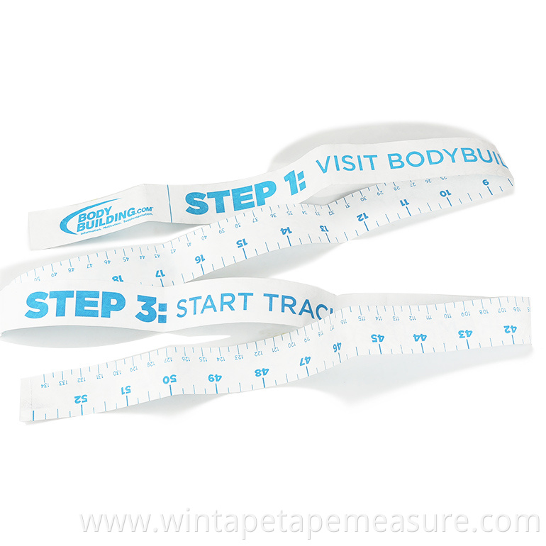 Body Fitness Medical Disposable Water Proof Paper Tape Measure